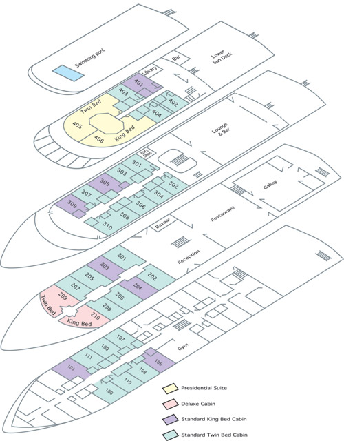 River Ambassador Deck Plan